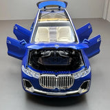 [TOY] 1:24 BMW 2019 G07 X7 xDrive40i Blue Model Car Die-Cast