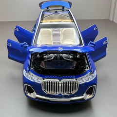 [TOY] 1:24 BMW 2019 G07 X7 xDrive40i blu modellino di auto Die-Cast