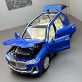 [TOY] 1:24 BMW 2019 G07 X7 xDrive40i Blue Model Car Die-Cast