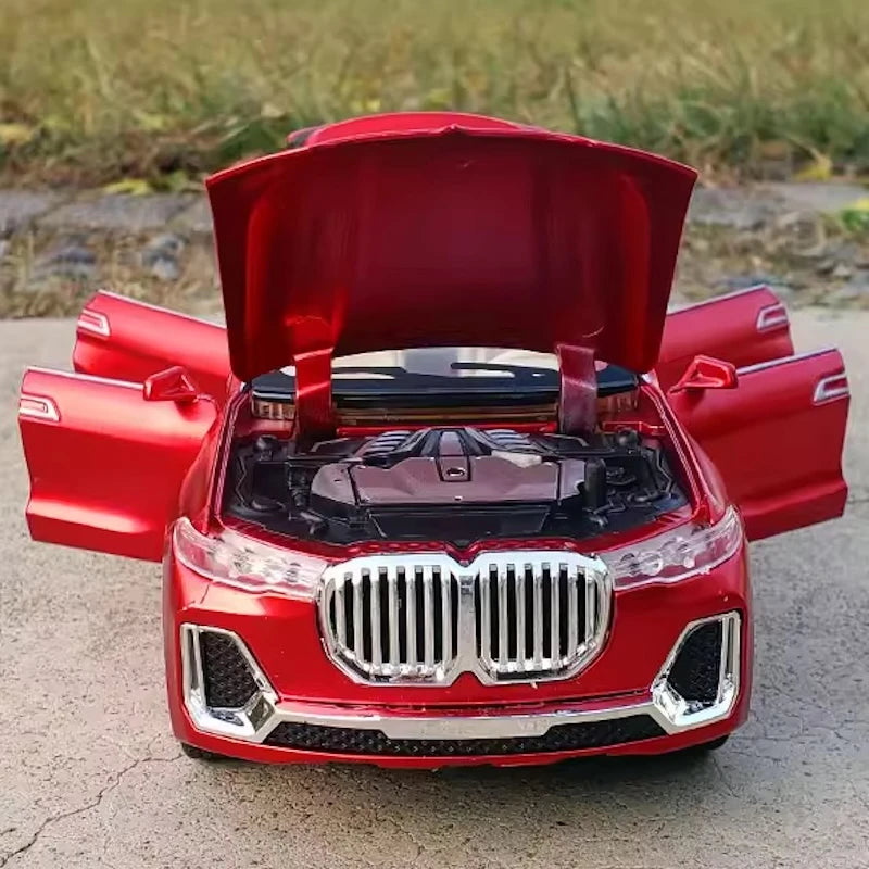 [TOY] 1:24 BMW 2019 G07 X7 xDrive40i Red Model Car Die-Cast