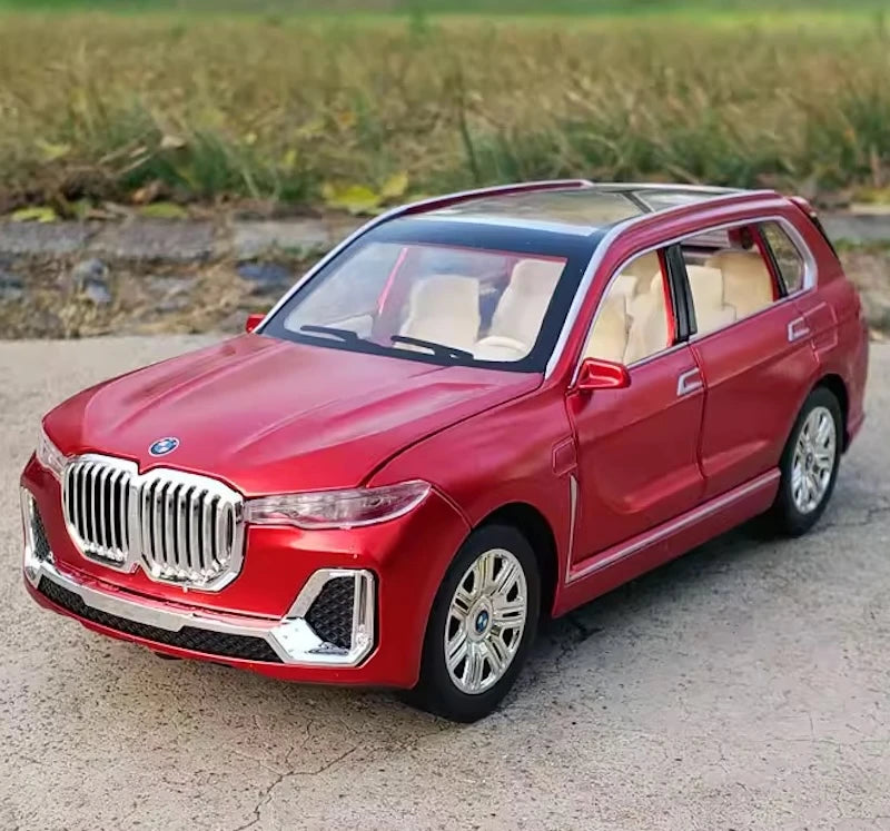 [TOY] 1:24 BMW 2019 G07 X7 xDrive40i punainen pienoismalli Die-Cast
