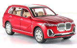 [TOY] 1:24 BMW 2019 G07 X7 xDrive40i punainen pienoismalli Die-Cast