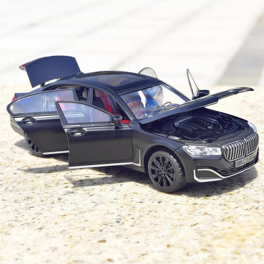 [TOY] 1:24 BMW 2019 G12 760Li nero modellino di auto Die-Cast