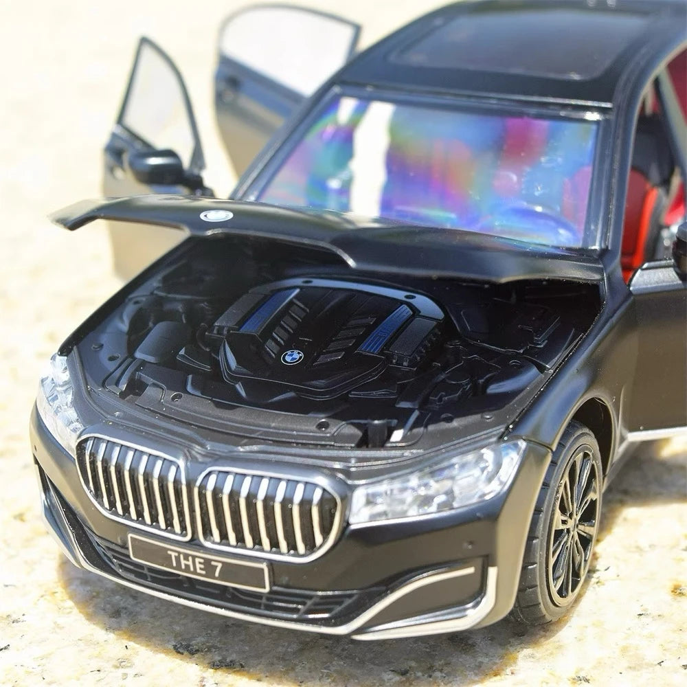 [TOY] 1:24 BMW 2019 G12 760Li nero modellino di auto Die-Cast