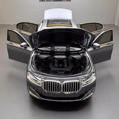 [TOY] 1:24 BMW 2019 G12 760Li Gray Model Car Die-Cast