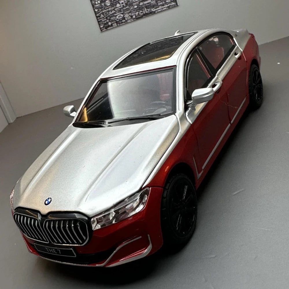 [TOY] 1:24 BMW 2019 G12 760Li Red Model Car Die-Cast
