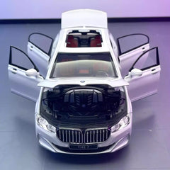 [TOY] 1:24 BMW 2019 G12 760Li White Model Car Die-Cast