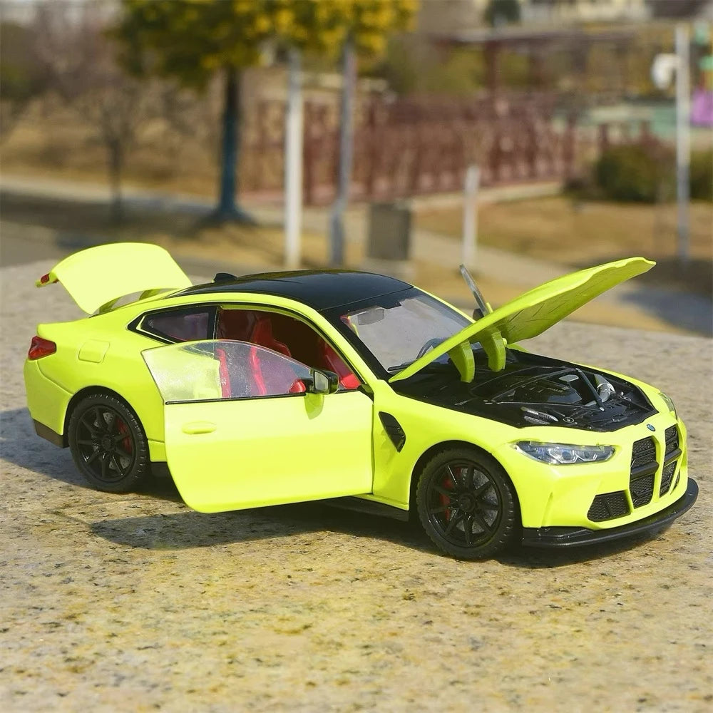 [TOY] 1:24 BMW 2021 G82 M4 Green Model Car Die-Cast