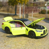 [TOY] 1:24 BMW 2021 G82 M4 グリーン モデルカー Die-Cast