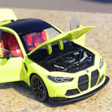 [TOY] 1:24 BMW 2021 G82 M4 グリーン モデルカー Die-Cast