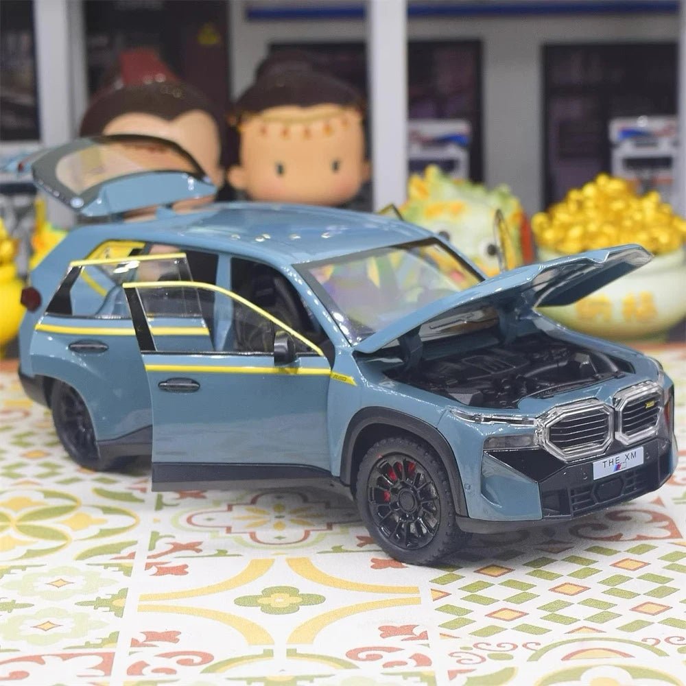 [TOY] 1:24 BMW 2022 G09 XM Gray Model Car Die-Cast