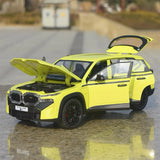 [TOY] 1:24 BMW 2022 G09 XM verde modellino di auto Die-Cast