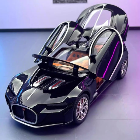 [TOY] 1:24 Bugatti 2015 Atlantic Black Model Car Die-Cast