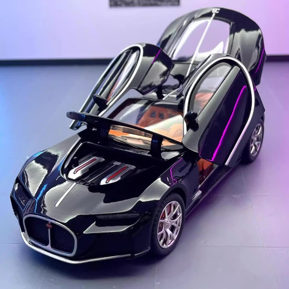 [TOY] 1:24 Bugatti 2015 Atlantic Black Model Car Die-Cast