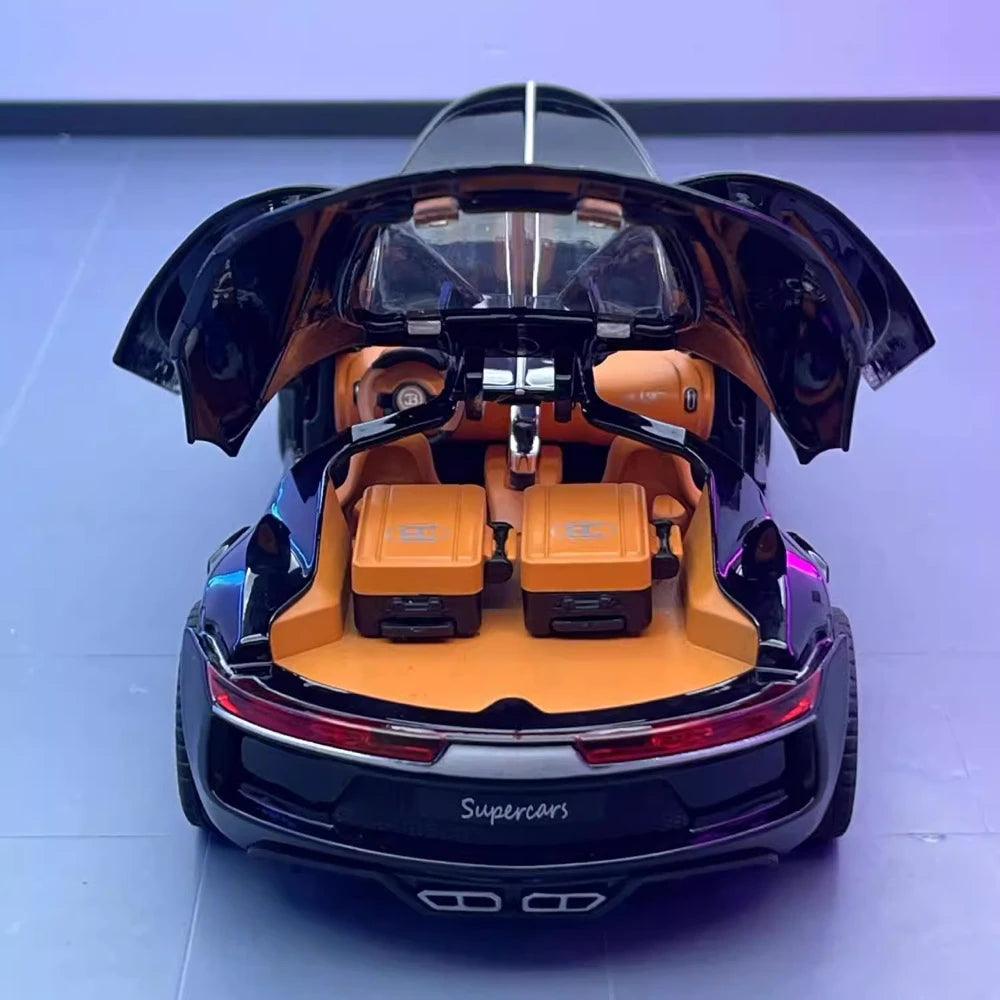 [TOY] 1:24 Bugatti 2015 Atlantic Black Model Car Die-Cast