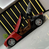 Bugatti 2015 Atlantic Red 1:24 – Modelo de exhibición de fundición a presión