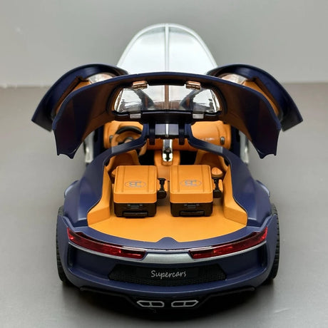 [TOY] 1:24 Bugatti 2015 Atlantic Silver Model Car Die-Cast