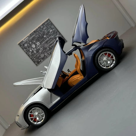 [TOY] 1:24 Bugatti 2015 Atlantic Silver Model Car Die-Cast