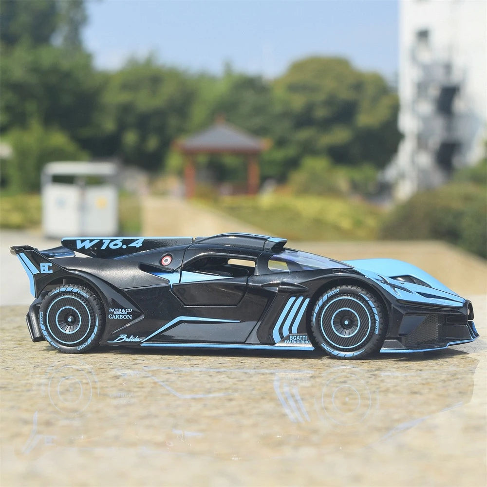 [TOY] 1:24 Bugatti 2021 Bolide Blue Model Car Die-Cast