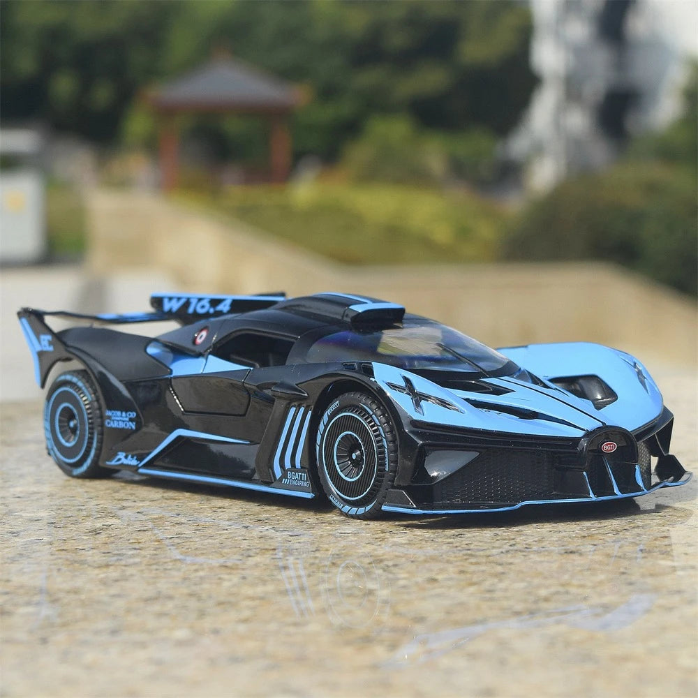 [TOY] 1:24 Bugatti 2021 Bolide Blue Model Car Die-Cast
