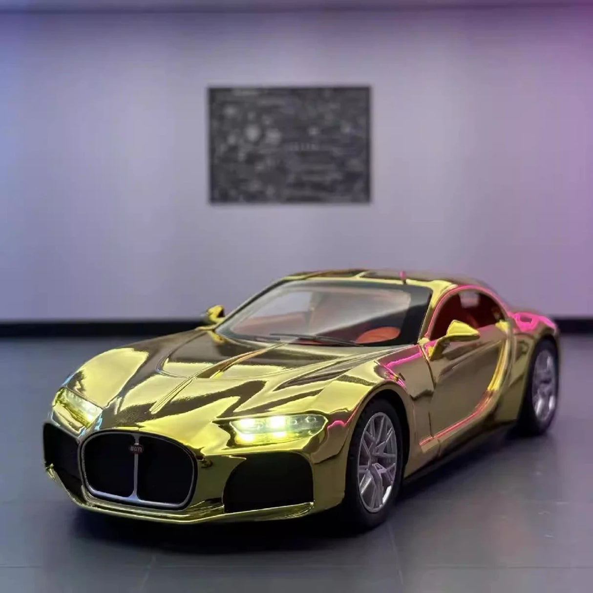 Bugatti 2024 Tourbillon Gold 1:24 – Valuvalettu näyttömalli