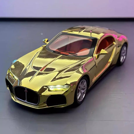 [TOY] 1:24 Bugatti 2024 Tourbillon Gold Model Car Die-Cast