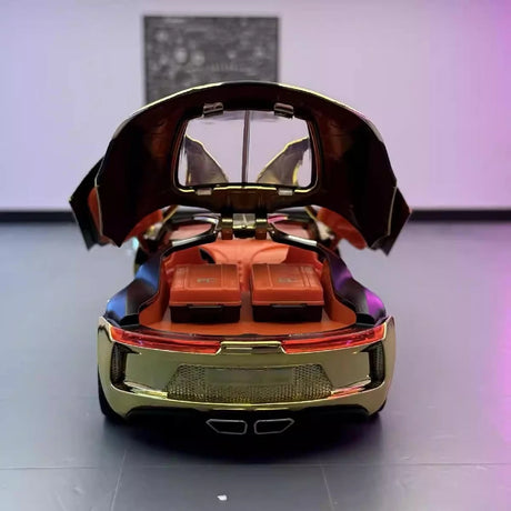 [TOY] 1:24 Bugatti 2024 Tourbillon Gold Model Car Die-Cast