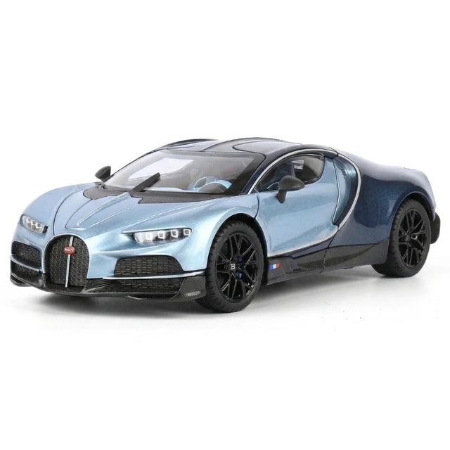 [TOY] 1:24 Bugatti 2024 Tourbillon Ice blu modellino di auto Die-Cast