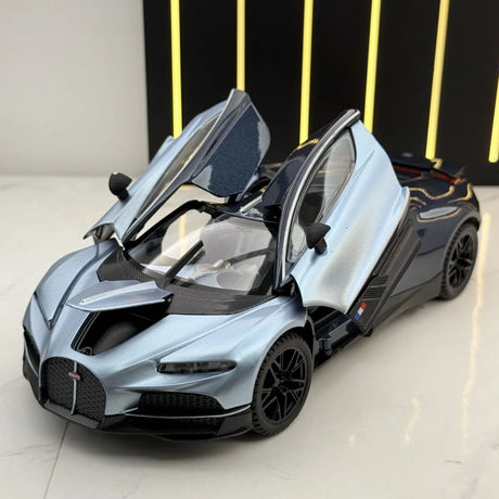 [TOY] 1:24 Bugatti 2024 Tourbillon Ice Blue Model Car Die-Cast