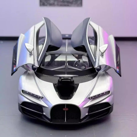 [TOY] 1:24 Bugatti 2024 Tourbillon Silver Model Car Die-Cast