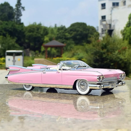 [TOY] 1:24 Cadillac 1959 Series 62 Eldorado Biarritz roze modelauto Die-Cast