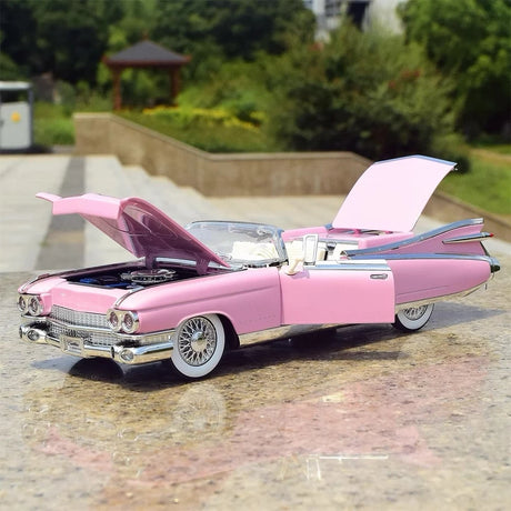 [TOY] 1:24 Cadillac 1959 Series 62 Eldorado Biarritz roze modelauto Die-Cast