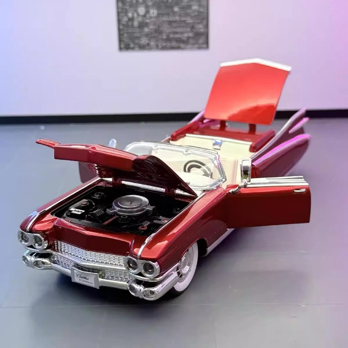 Cadillac 1959 Series 62 Eldorado Biarritz Red 1:24 – Diecast Display Model Die-Cast