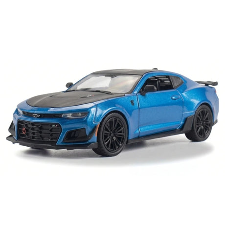[TOY] 1:24 Chevrolet 2017 Camaro ZL1 1LE blu modellino di auto Die-Cast