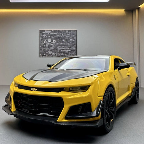 [TOY] 1:24 Chevrolet 2017 Camaro ZL1 1LE giallo modellino di auto Die-Cast