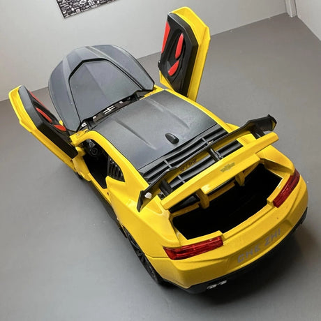[TOY] 1:24 Chevrolet 2017 Camaro ZL1 1LE giallo modellino di auto Die-Cast