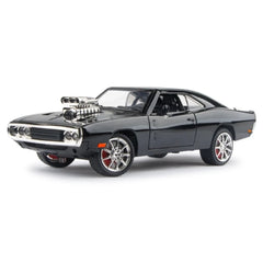 [TOY] 1:24 Dodge 1970 Challenger TA Black Model Car Die-Cast