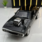 [TOY] 1:24 Dodge 1970 Challenger TA Black Model Car Die-Cast