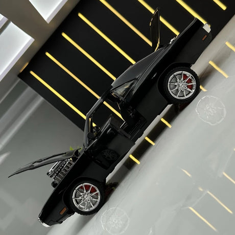 [TOY] 1:24 Dodge 1970 Challenger TA Black Model Car Die-Cast