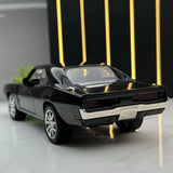 [TOY] 1:24 Dodge 1970 Challenger TA Black Model Car Die-Cast