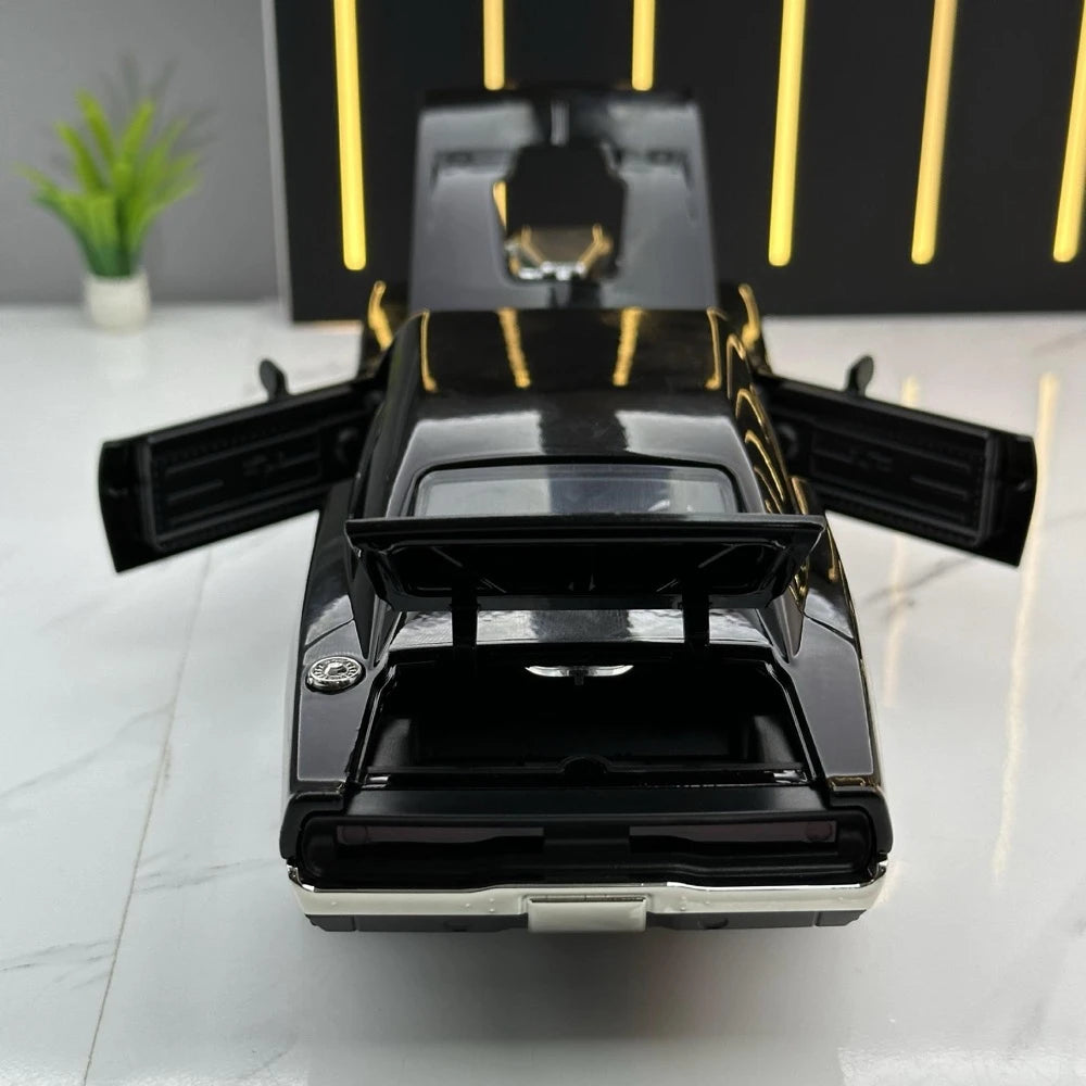 [TOY] 1:24 Dodge 1970 Challenger TA Black Model Car Die-Cast