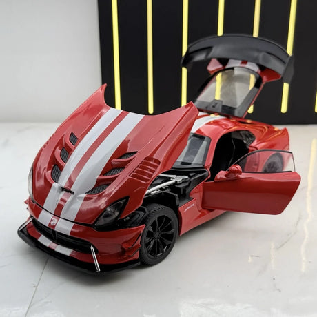 Dodge 2013 Viper SRT أحمر 1:24 – نموذج عرض معدني مصبوب