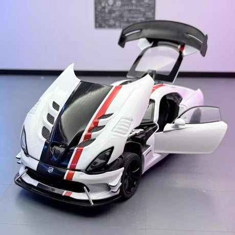 Dodge 2013 Viper SRT أبيض 1:24 – نموذج عرض معدني مصبوب