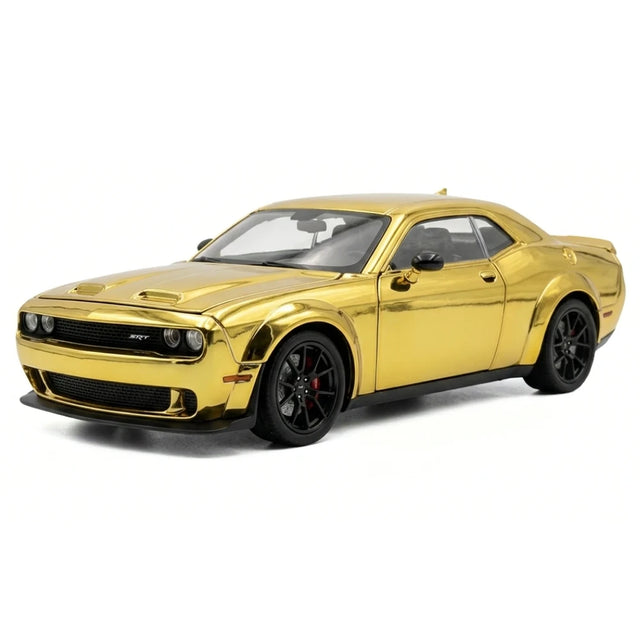 [TOY] 1:24 Dodge 2018 Challenger SRT Hellcat ゴールド モデルカー Die-Cast