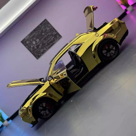 Dodge 2018 Challenger SRT Hellcat ذهبي 1:24 – نموذج عرض معدني مصبوب
