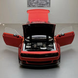 [TOY] 1:24 Dodge 2018 Challenger SRT Hellcat 金属lic レッド モデルカー Die-Cast
