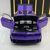 Dodge 2018 تشالنجر SRT هيلكات بيربل 1:24 – نموذج عرض مصبوب، مصبوب.