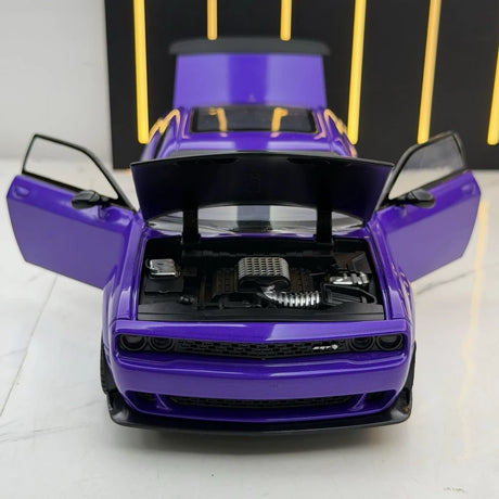 Dodge 2018 تشالنجر SRT هيلكات بيربل 1:24 – نموذج عرض مصبوب، مصبوب.