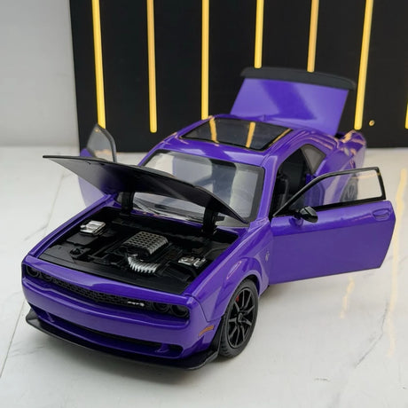 Dodge 2018 تشالنجر SRT هيلكات بيربل 1:24 – نموذج عرض مصبوب، مصبوب.
