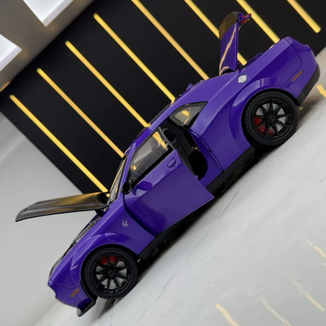 Dodge 2018 تشالنجر SRT هيلكات بيربل 1:24 – نموذج عرض مصبوب، مصبوب.